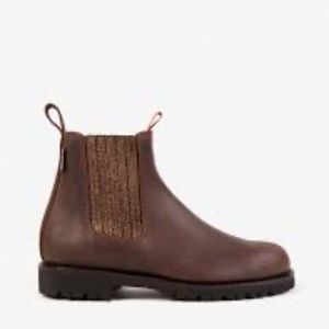 Penelope Chilvers - Oscar Leather Boot - Bitter Chocolate/Rose Gold